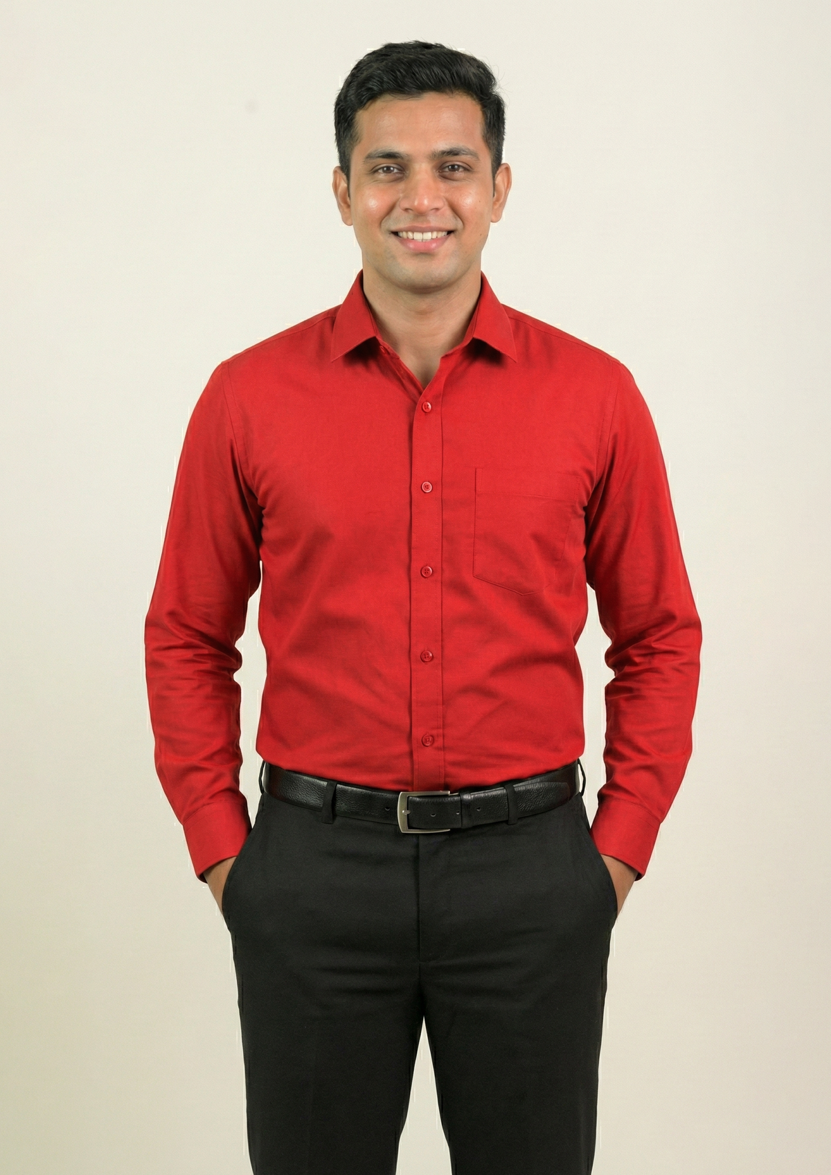 1908R Formal Red Shirt – Front Office, Waiter & Captain Uniform