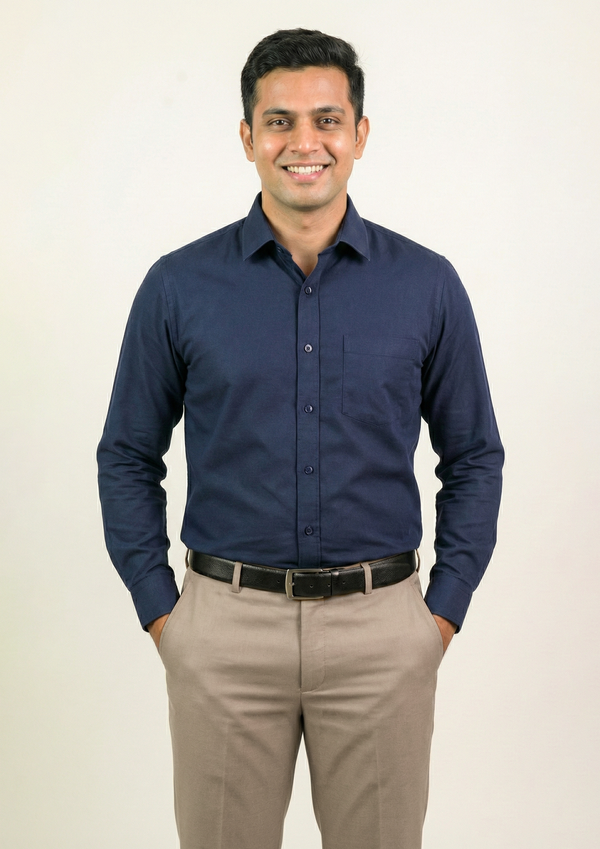 1912R Formal Navy Blue Shirt – Front Office, Waiter & Captain Uniform
