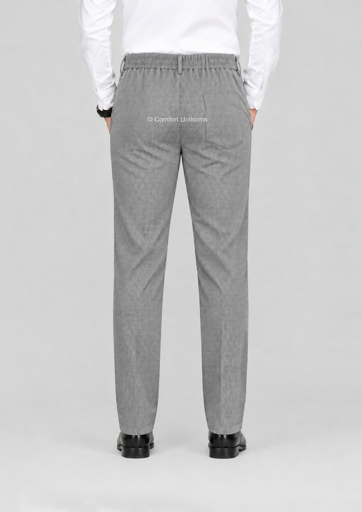 3003R Formal Elastic Trouser – Houndstooth | Chef & IHM Student Uniform