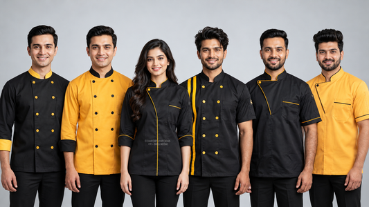 Black & Yellow Concept – Bold Culinary Uniform Designs