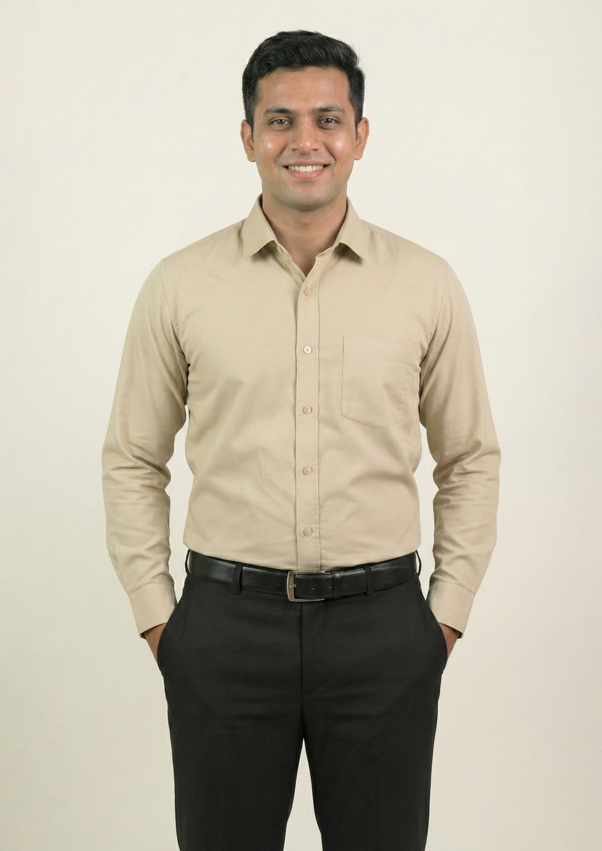 1910R Formal Beige Shirt – Front Office, Waiter & Captain Uniform