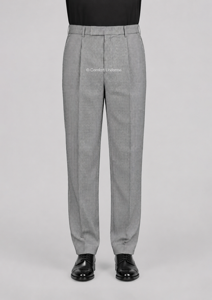 3003R Formal Elastic Trouser – Houndstooth | Chef & IHM Student Uniform