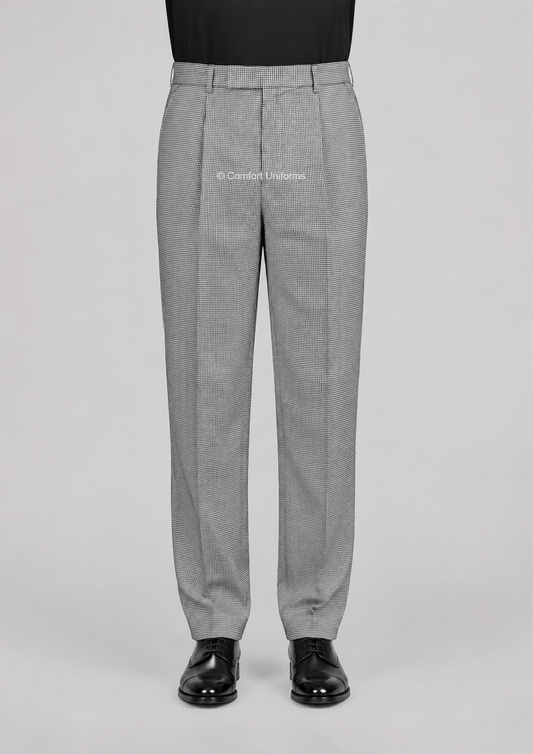 3003R Formal Elastic Trouser – Houndstooth | Chef & IHM Student Uniform