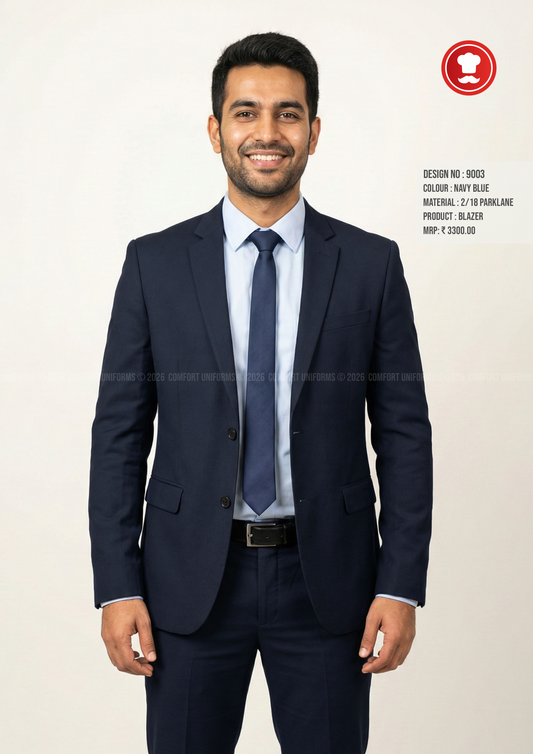 9003 Formal Blazer – Navy Blue | Front Office Manager & Executive Uniform