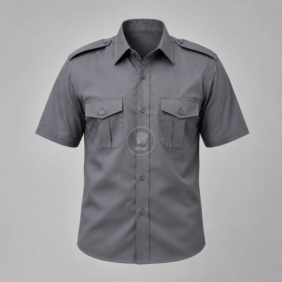 SC03 Grey  Security Uniform Set with Black Trouser & Complete Accessories Kit
